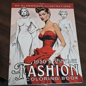 1950's Vintage Fashion Coloring Book